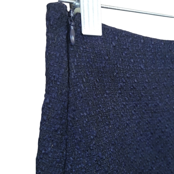 Cider M Elegant Lady Navy Tweed Pleated Mini Skort Parisian Preppy - Picture 6 of 11